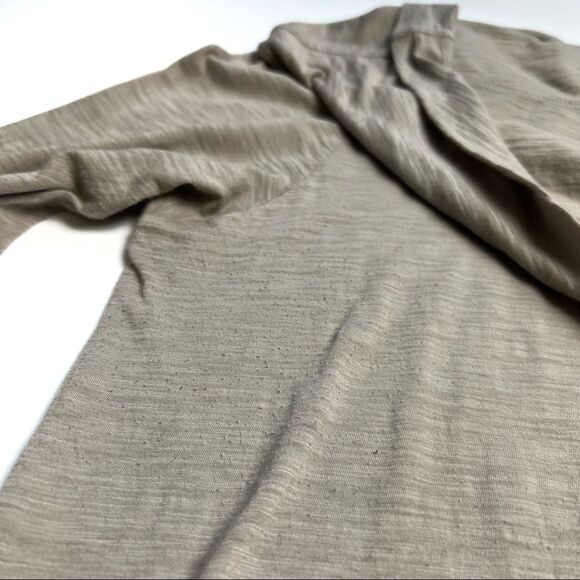JAMES PERSE Size 4 (Large) Taupe Off Shoulder Long Sleeve Tunic or Top - Picture 7 of 12